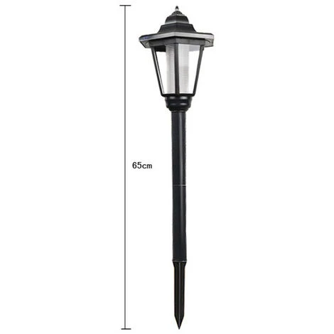 AUGIENB Lumière Extérieure Pelouse Passerelle Lampe Post Lanternes Pilier Lumière Solaire 28*18CM – Image 2