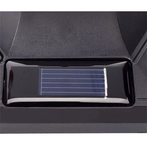 AUGIENB Lumière Extérieure Pelouse Passerelle Lampe Post Lanternes Pilier Lumière Solaire 28*18CM – Image 3