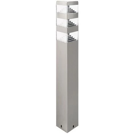 LUMIHOME Borne Pyramide 48 Led Inox 80 Cm - 230V - 1500 Lumens - Garantie 5 Ans - Certifiée RoHs – Image 4