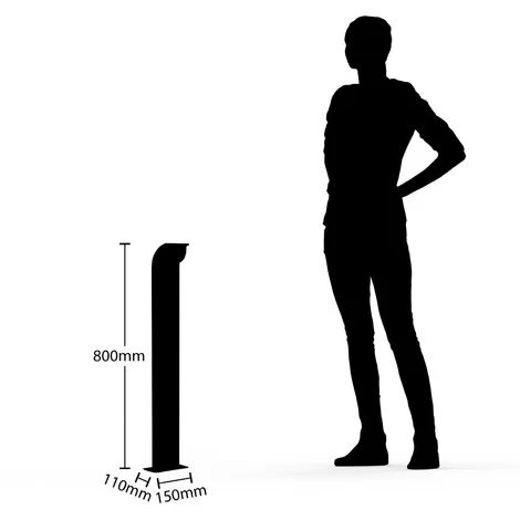 LUCANDE LED Eclairage Exterieur 'Tinna' En Aluminium - Anthracite, Blanc – Image 2