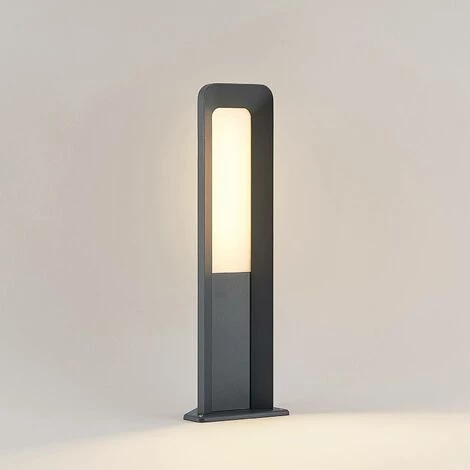 LUCANDE LED Borne Eclairage Exterieur 'Secunda' En Aluminium - Anthracite, Blanc – Image 4