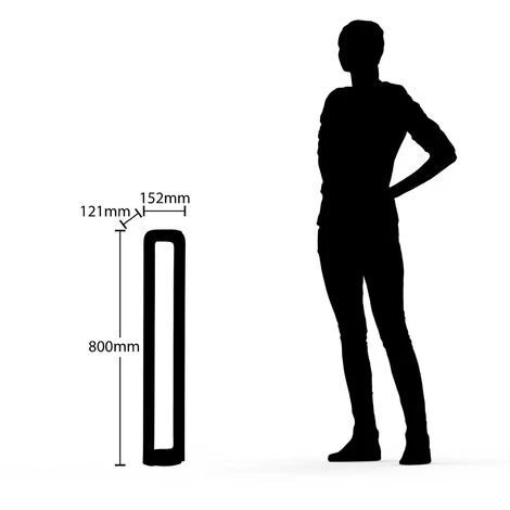 LUCANDE LED Eclairage Exterieur 'Habsa' En Aluminium - Anthracite – Image 2