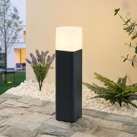 LUCANDE Luminaire Extérieur à Intensité Variable 'Obuna' En Aluminium - Anthracite, Blanc – Image 2
