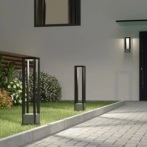 LUCANDE LED Eclairage Exterieur 'Kalisa' En Aluminium - Gris Foncé (RAL 840-M) – Image 2