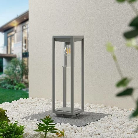 LINDBY Luminaire Extérieur 'Estami' En Aluminium - Gris Argenté – Image 2
