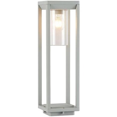 LINDBY Luminaire Extérieur 'Estami' En Aluminium - Gris Argenté – Image 4