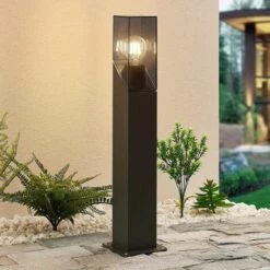 LUCANDE Luminaire Extérieur à Intensité Variable 'Fiola' En Aluminium - Anthracite, Transparent