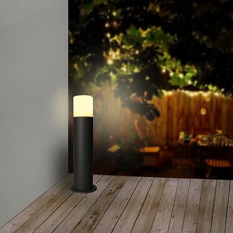 AREV Borne Extérieure Anthracite LENA E27 Hauteur 40cm – Image 2