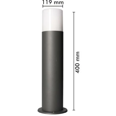 AREV Borne Extérieure Anthracite LENA E27 Hauteur 40cm – Image 3