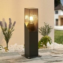 LUCANDE Luminaire Extérieur à Intensité Variable 'Fiola' En Aluminium - Anthracite, Transparent