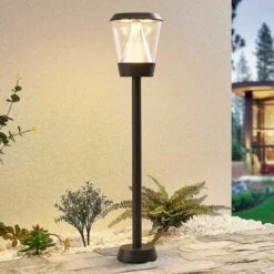 LUCANDE LED Eclairage Exterieur 'Tiany' En Aluminium - Anthracite, Transparent