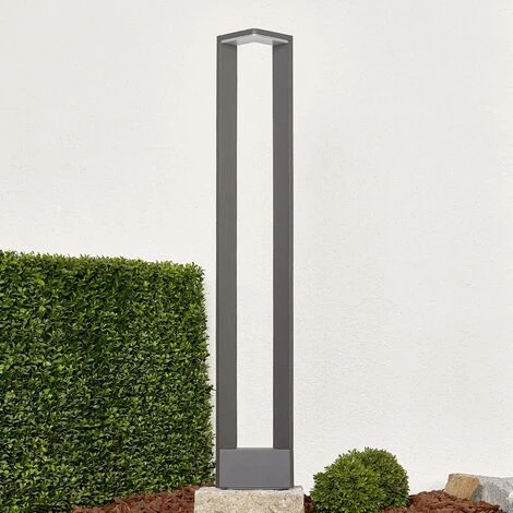 LUCANDE LED Eclairage Exterieur 'Jeny' En Aluminium - Gris Graphite, Blanc – Image 2