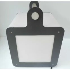 Luminaire Extérieur Cubique Anthracite à Poser 430x320x320mm Pour Lampe E27 (non Incl) 230V IK06 IP54 OMNICUBE SLV DECLIC