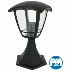 ARUM LIGHTING Borne Extérieur ALICANTE Pour Jardin Noir Culot E27