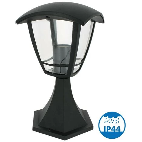 ARUM LIGHTING Borne Extérieur ALICANTE Pour Jardin Noir Culot E27