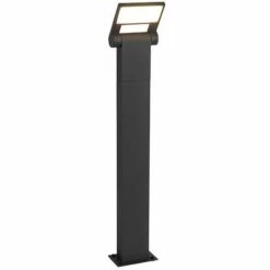 QAZQA Zane - LED Lampe Sur Pied Extérieur Moderne - 1 Lumière - L 13.9 Cm - Anthracite - Moderne - Éclairage Extérieur - Anthracite