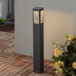 LUCANDE LED Eclairage Exterieur 'Bernd' En Aluminium - Gris Graphite
