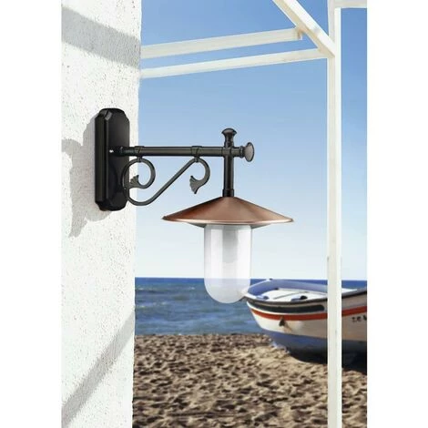 NOVOLUX Appliquer DELTA IP44 E27 42W Noir DOPO 082A-G05X1A-02 – Image 2