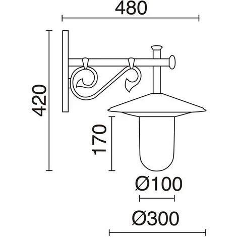 NOVOLUX Appliquer DELTA IP44 E27 42W Noir DOPO 082A-G05X1A-02 – Image 3