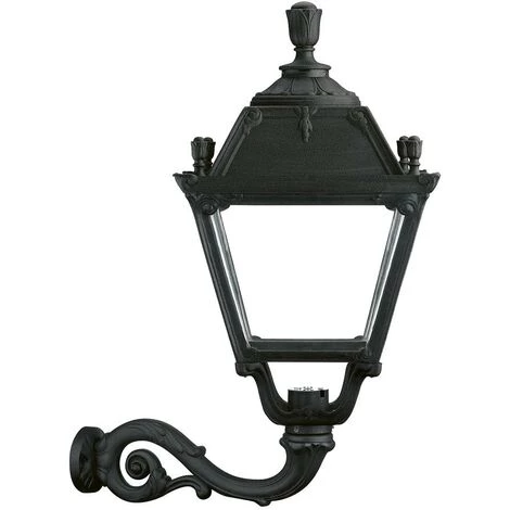 Applique Murale Classique CITY INDURA IP55 E27 70W Noir DOPO 056B-G05X1A-02