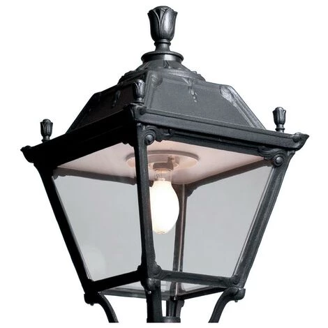 Applique Murale Classique CITY INDURA IP55 E27 70W Noir DOPO 056B-G05X1A-02 – Image 2