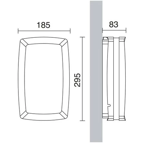 Appliquer KIRA IP54 E27 2x20W Gris DOPO 169A-G05X1A-03 – Image 3