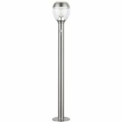 ETC-SHOP Lampadaire Lampe De Jardin En Acier Inoxydable Avec Détecteur De Mouvement Lampe De Chemin à LED Lampadaire Extérieur, 11,5 Watt 750lm 3000K, DxH 15x 99 Cm
