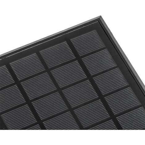 QAZQA Charlotte - LED Lampe Detecteur De Mouvement Solaire Moderne - 1 Lumière - L 13 Cm - Noir - Moderne - Éclairage Extérieur - Noir – Image 2