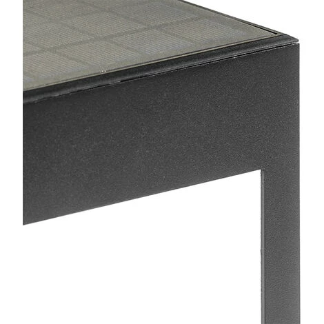 QAZQA Charlotte - LED Lampe Detecteur De Mouvement Solaire Moderne - 1 Lumière - L 13 Cm - Noir - Moderne - Éclairage Extérieur - Noir – Image 3