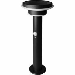 LEDVANCE, S.A.U LEDVANCE Lampadaire Solaire à Double Cercle Endura Style, Acier Inoxydable, 6 W, Noir, Taille Unique - Schwarz