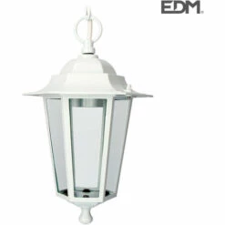 Lanterne Lustre En Alu 34xø21,5 Cm Blanc Edm Mod : Zurich