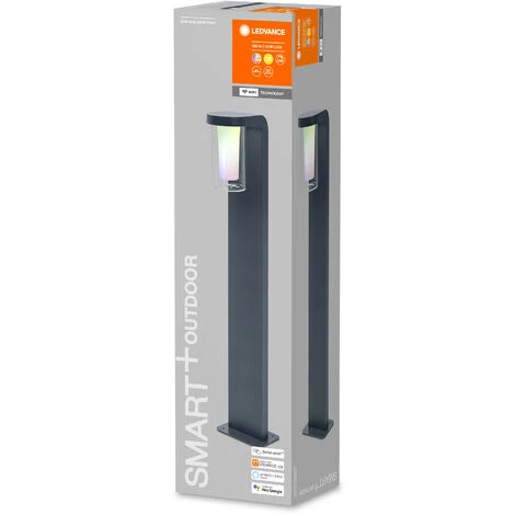 LEDVANCE, S.A.U LEDVANCE Luminaire De Jardin Intelligent LED: Adapté à Sol, SMART+ CASCADE MULTICOLOR / 10 W, 220…240 V, Blanc Chaud, 3000 K, Matériau De Corps: Aluminum, IP44 - Dunkelgrau – Image 2