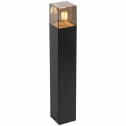 QAZQA Denmark - Lampe Sur Pied Extérieur Moderne - 1 Lumière - L 8.3 Cm - Noir - Moderne - Éclairage Extérieur - Noir