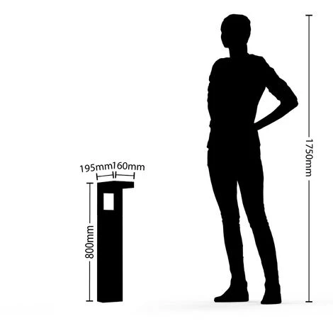 ARCCHIO LED Eclairage Exterieur Avec Detecteur De Mouvement 'Dynorma' En Aluminium - Graphite – Image 3