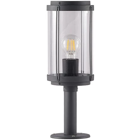 LINDBY Luminaire Extérieur à Intensité Variable 'Ojali' En Aluminium - Gris Foncé, Transparent