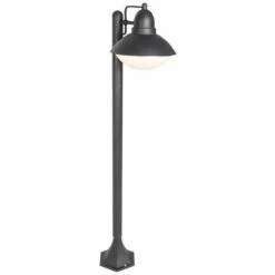 QAZQA Marcel - Lampe Sur Pied Extérieur Moderne - 1 Lumière - L 33.5 Cm - Noir - Moderne - Éclairage Intérieur - Salon I Chambre I Cuisine I Salle à Manger - Noir