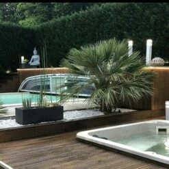 LUMIHOME Borne Pyramide 12V Inox 60cm - 1000 Lumens - 4000K° - Spécial Abord Piscine