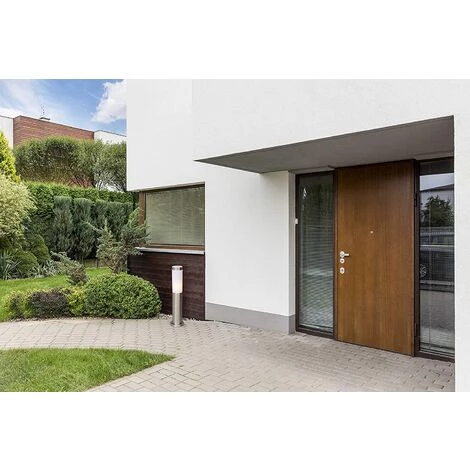 PERLE RARE 2 Pièces Borne Lumineuse Extérieure Style Moderne En Acier Inoxydable Et Acrylique Pour Jardin Piscine Allées IP55 – Image 2