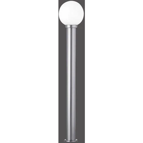 ETC-SHOP Eclairage De Chemin Extérieur Lampadaire De Jardin Lampadaire De Terrasse Extérieur Debout, IP44 Anti-éclaboussures En Acier Inoxydable Boule Argent Blanc, 1x Douille E27, DxH 20x110 Cm – Image 4