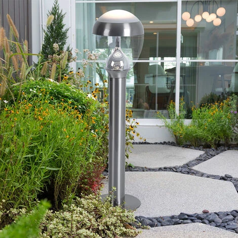 ETC-SHOP Lampe D'extérieur Lampadaire Lampadaire De Jardin Pied De Lampe En Acier Inoxydable Extérieur, IP44, 1x LED 11W 750Lm Blanc Chaud, DxH 15x59 Cm – Image 5