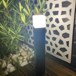LUMIHOME Borne Extérieure économique Largo Anthracite 50cm 230V à Ampoules Interchangeables E27