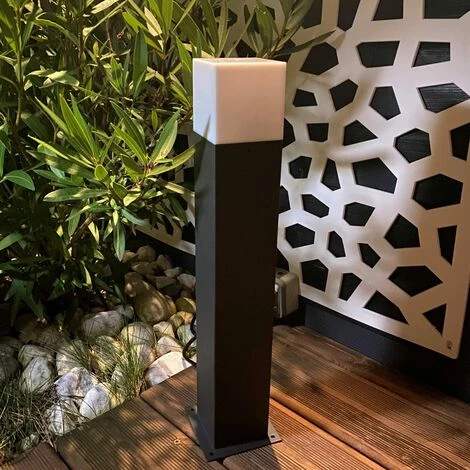 LUMIHOME Borne Extérieure économique Largo Anthracite 50cm 230V à Ampoules Interchangeables E27 – Image 2