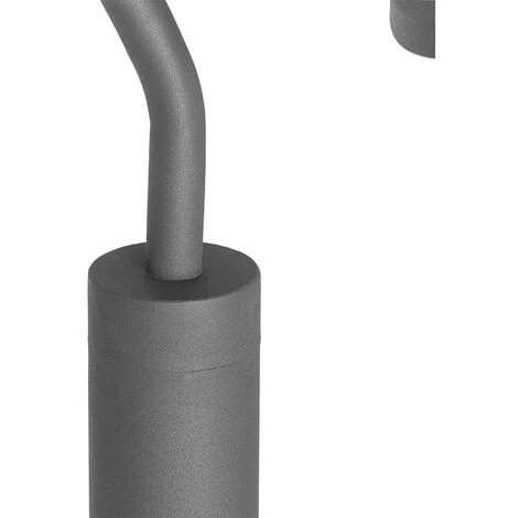 QAZQA Kansas - Lampe Sur Pied Extérieur Moderne - 1 Lumière - L 34 Cm - Anthracite - Moderne - Éclairage Extérieur - Anthracite – Image 2