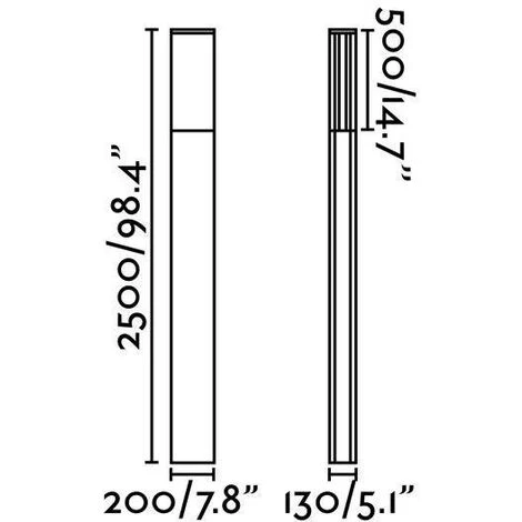 FARO LIGHTING Faro Datna 74444E - Lampadaire Extérieur LED Gris Foncé IP65 – Image 2