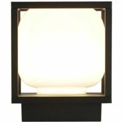 SEARCHLIGHT LIGHTING Searchlight Athens Luminaire LED Extérieur à 1 Lumière, Moulé Sous Pression, Abat-jour Opale IP54 3000K