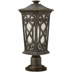 ETC-SHOP Luminaire D'extérieur Lanterne Balisage Borne Lumineuse Lampe De Jardin Aluminium H 49,5 Cm