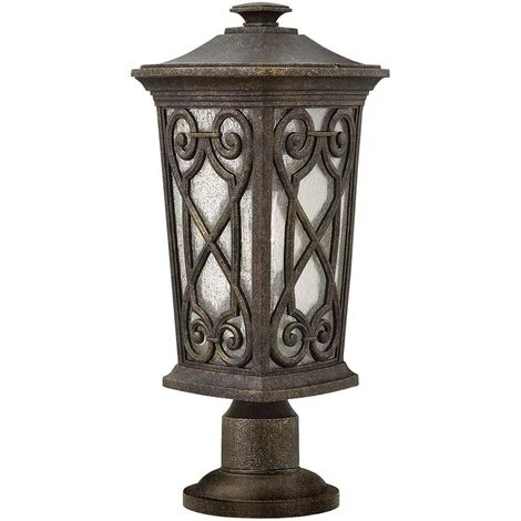 ETC-SHOP Luminaire D'extérieur Lanterne Balisage Borne Lumineuse Lampe De Jardin Aluminium H 49,5 Cm