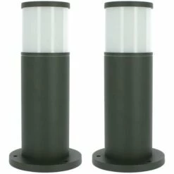 ARUM LIGHTING Lot 2 Bornes Extérieures Anthracite VERACRUZ Hauteur 35cm