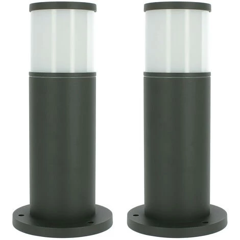 ARUM LIGHTING Lot 2 Bornes Extérieures Anthracite VERACRUZ Hauteur 35cm