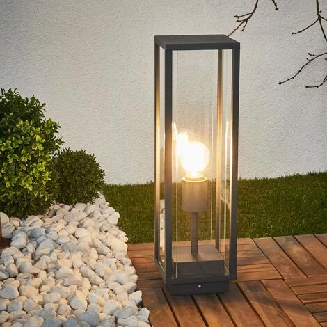 LUCANDE Luminaire Extérieur 'Annalea' En Aluminium - Gris Foncé, Transparent – Image 2